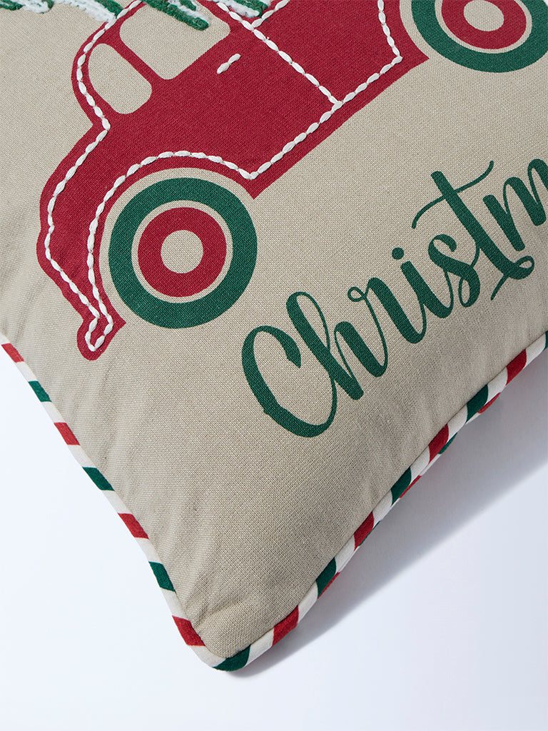 Westside Home Multicolour Christmas-Themed Cushion Cover