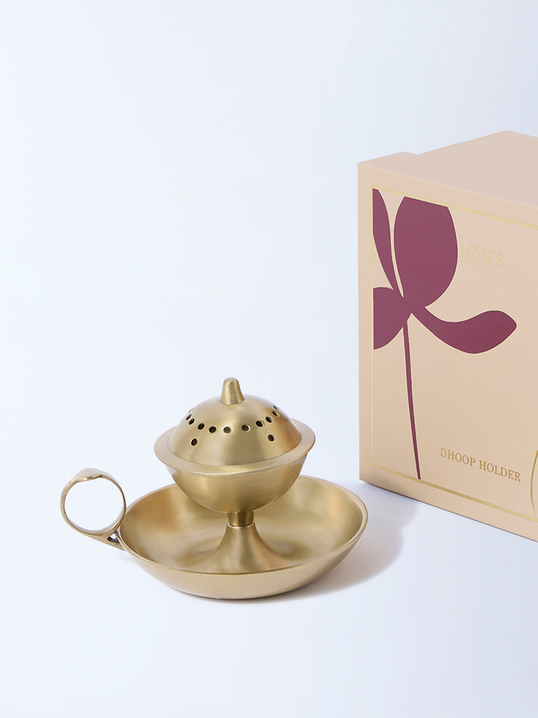 Westside Home Gold Dhoop Holder - Festive Season Gift