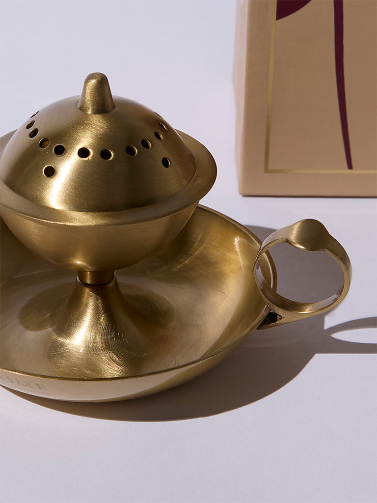 Westside Home Gold Dhoop Holder - Festive Season Gift