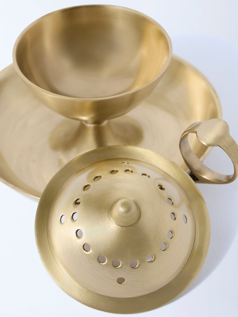 Westside Home Gold Dhoop Holder - Festive Season Gift