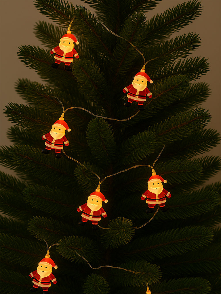 Westside Home Red Santa String Lights Christmas Decoration