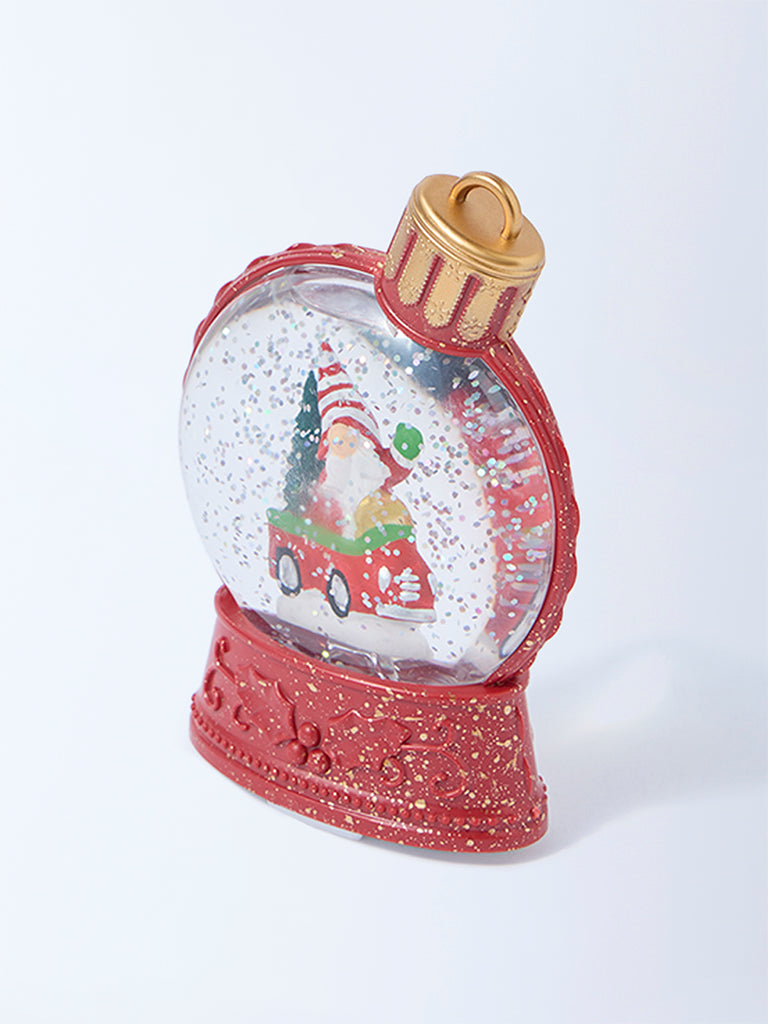 Westside Home Red Snow Globe Christmas Decoration