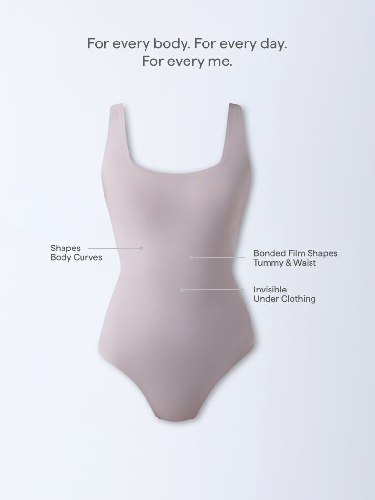 Wunderlove Fygure Firm Control Dusty Beige Shapewear Bodysuit