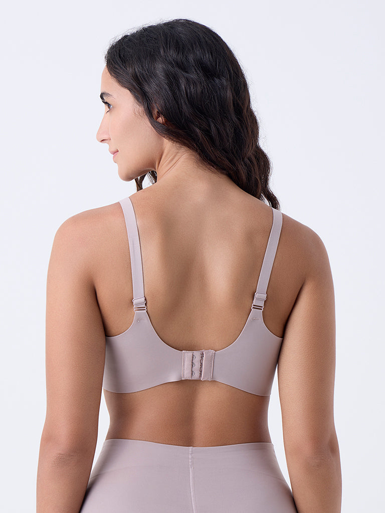 Wunderlove Fygure Firm Control Dusty Beige Solid Padded Bra