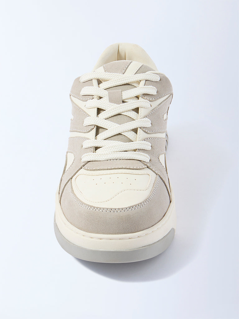 SOLEPLAY Grey Suede Lace-Up Sneakers