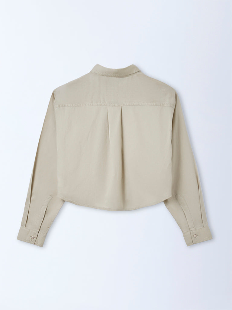Nuon Beige Cotton Shirt