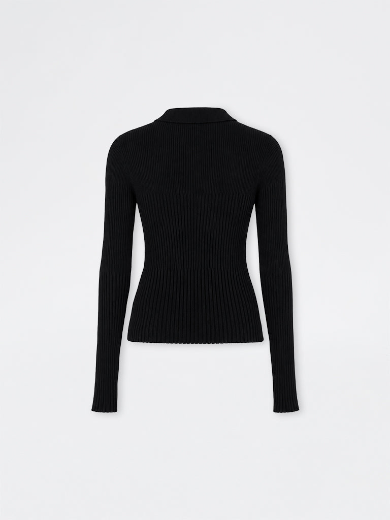 Wardrobe Black Ribbed Sweater