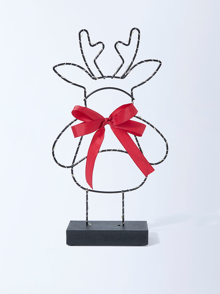 Westside Home Multicolour Santa Table Deer Christmas Decoration