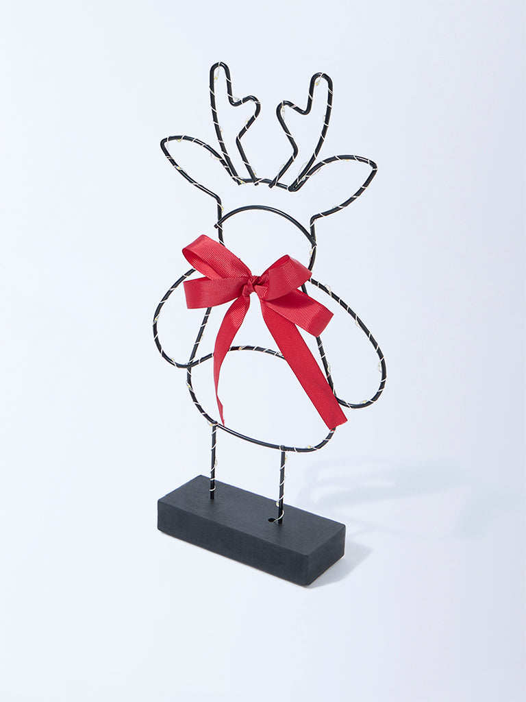 Westside Home Multicolour Santa Table Deer Christmas Decoration