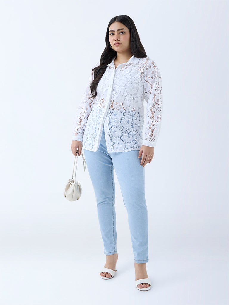 Gia Light Blue Denim High-Rise Jeggings