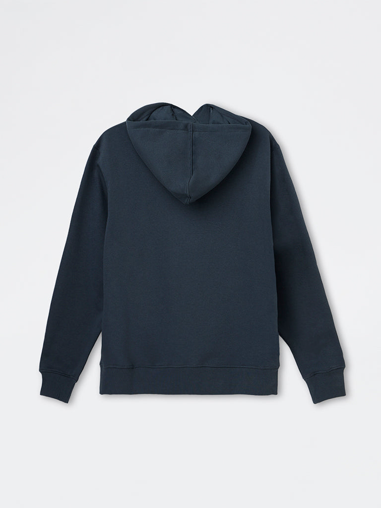 WES Casuals Teal Relaxed-Fit Hooded Sweatshirt