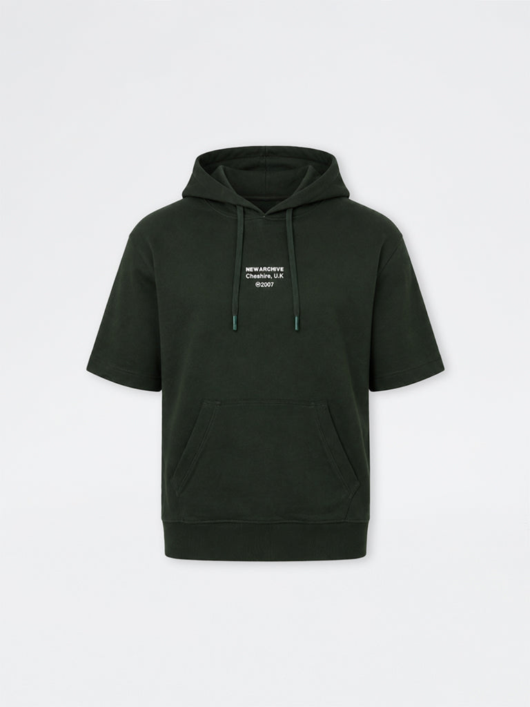 Nuoflexx Dark Green Typographic Relaxed-Fit Cotton-Blend Sweatshirt