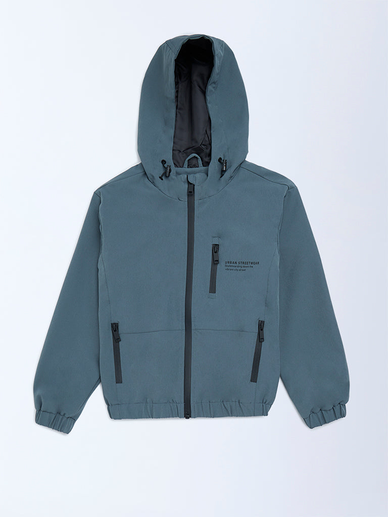 Boys Teal Bomber Jacket