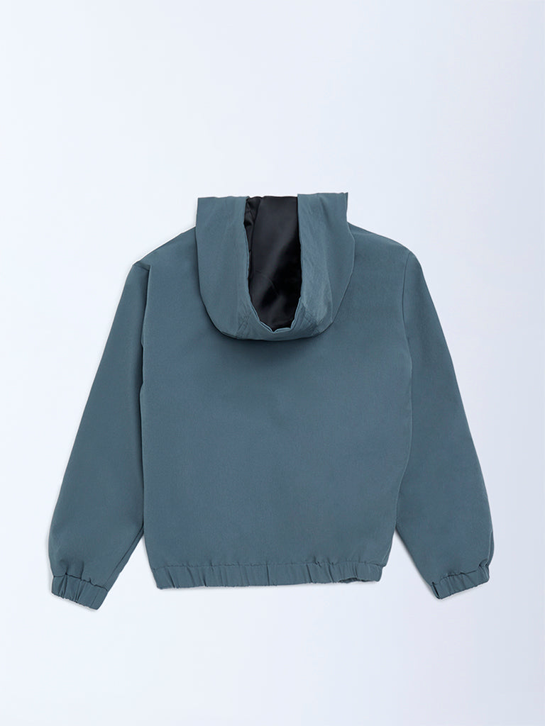 Boys Teal Bomber Jacket