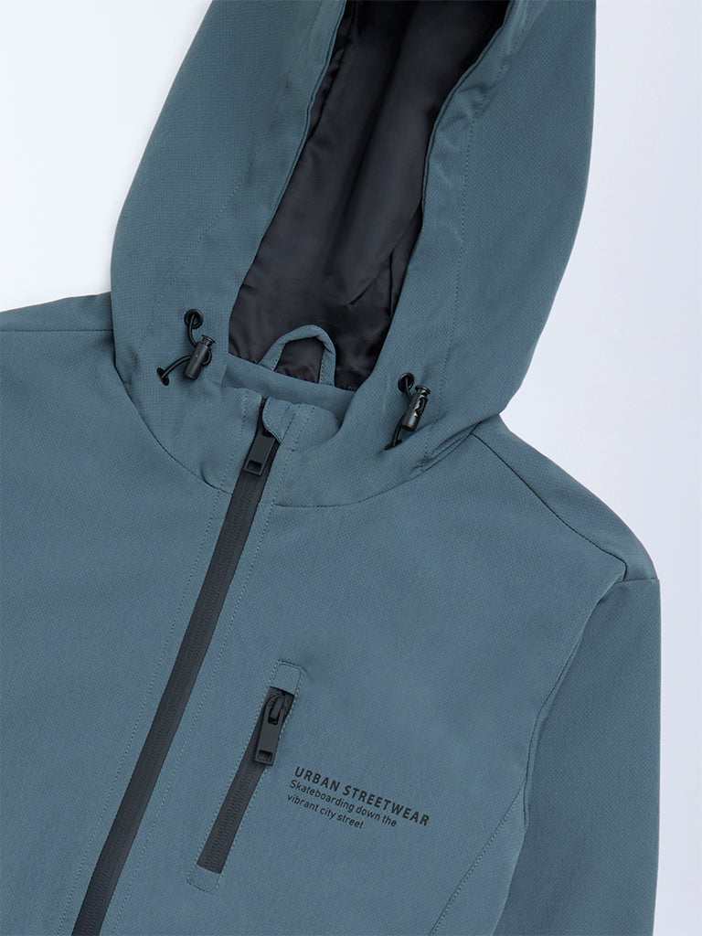 Boys Teal Bomber Jacket