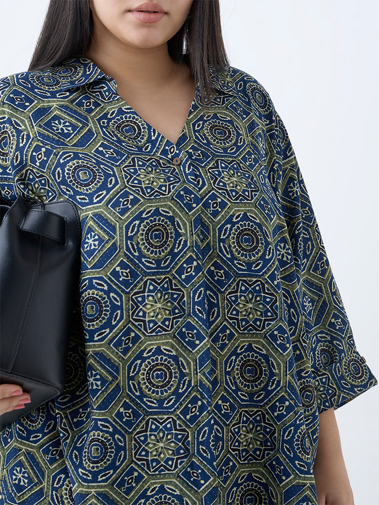 Diza Green Printed Tunic