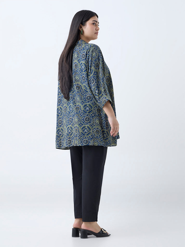 Diza Green Printed Tunic