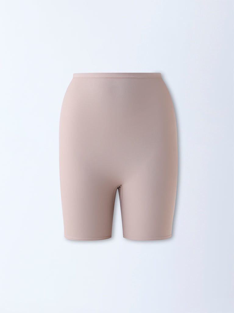 Wunderlove Beige Comfort Light Control Shaping Long Pants
