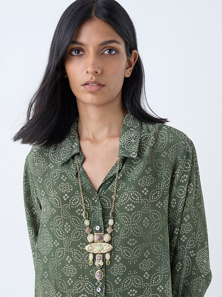 KNYA様 Buy Utsa Pink Bandhani Pattern Straight Kurta from Westside