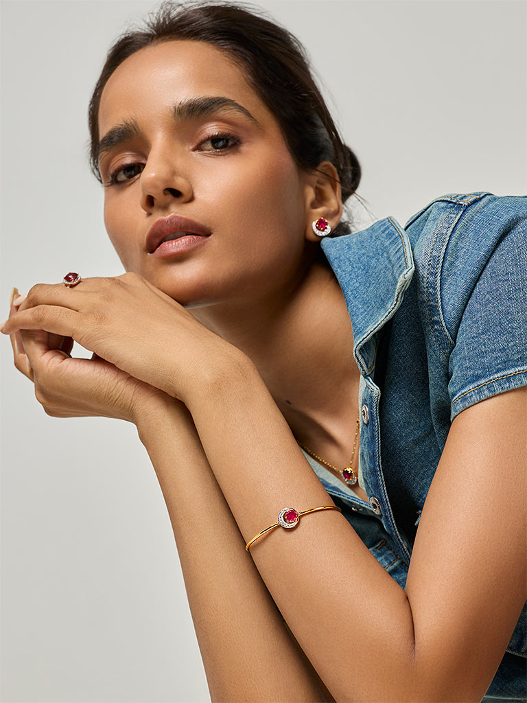 Westside X Pome Ruby Crescent Lab Diamond Bracelet