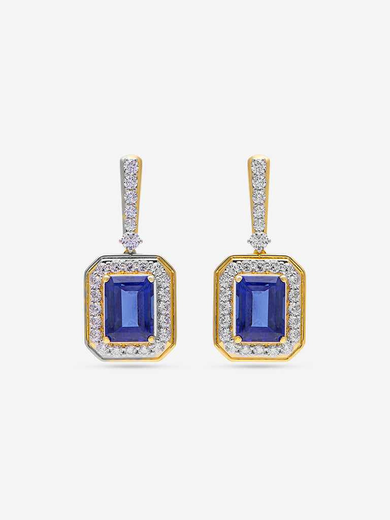Westside X Pome Sapphire Drop Lab Diamond Earrings