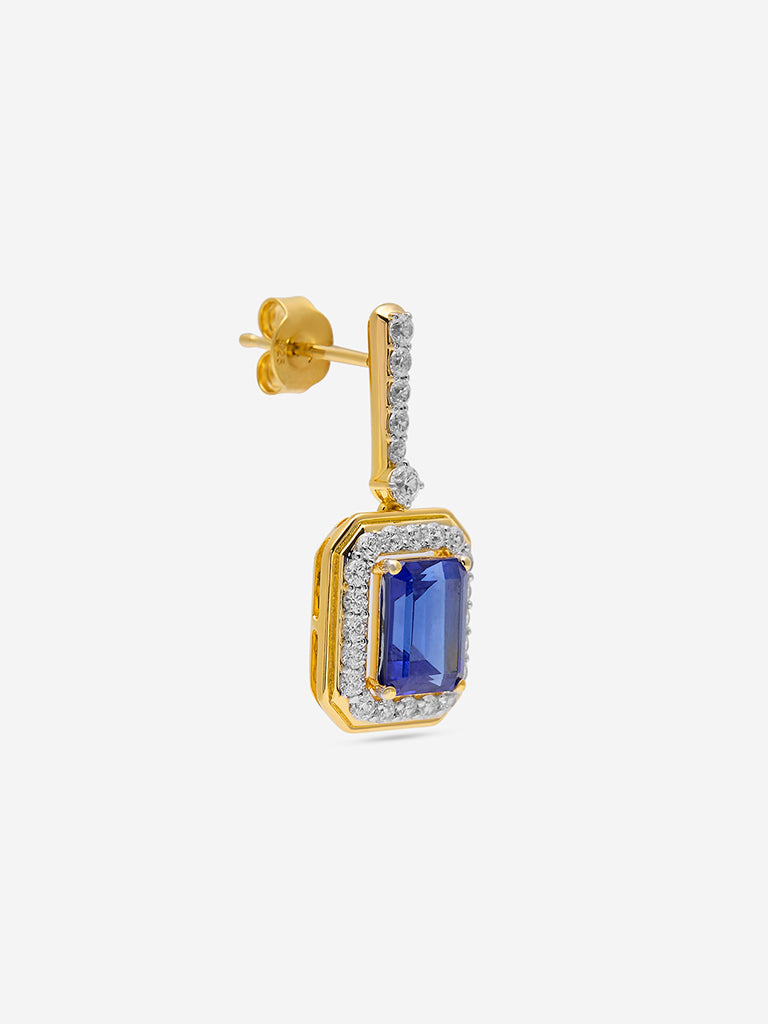 Westside X Pome Sapphire Drop Lab Diamond Earrings
