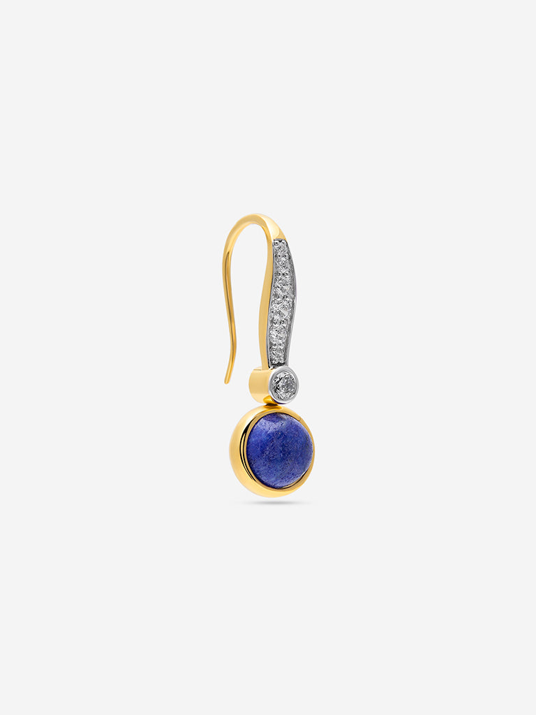 Westside X Pome Lapis & Moonstone Mismatched Drop Earrings
