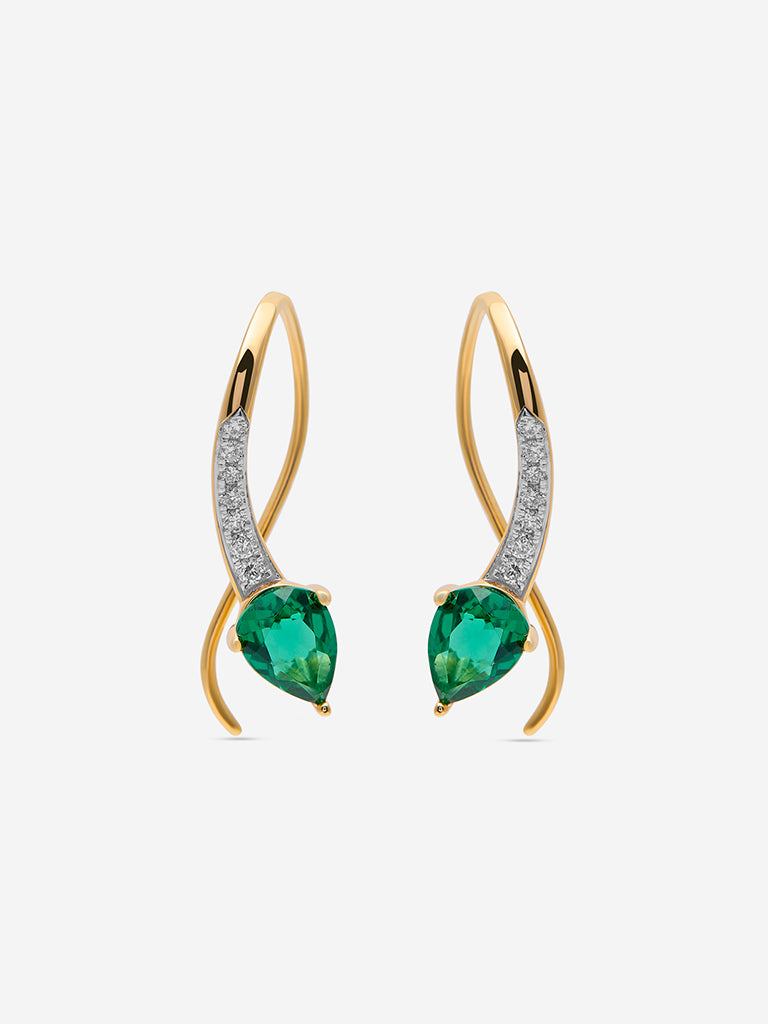 Westside X Pome Trillion Emerald Wave Lab Diamond Earrings
