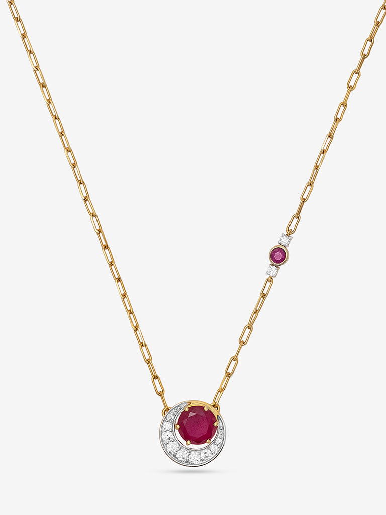 Westside X Pome Ruby Lab Diamond Pendant Necklace