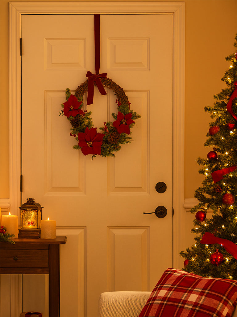 Westside Home Green Wreath Christmas Decoration