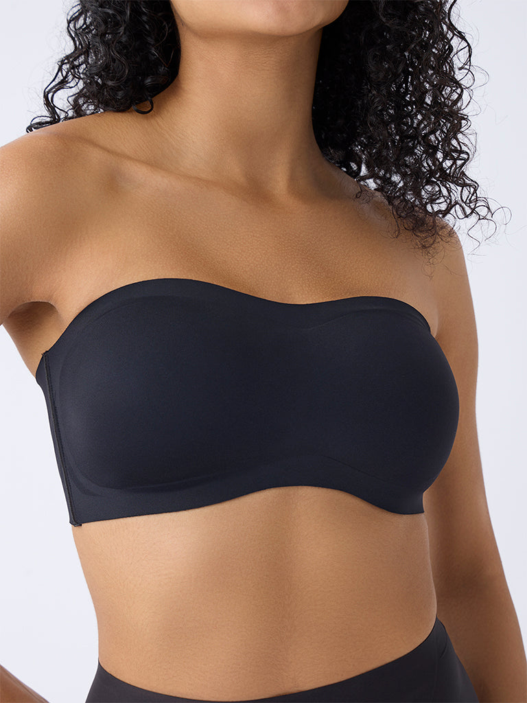 Wunderlove Black Invisible Supergrip Padded Bra