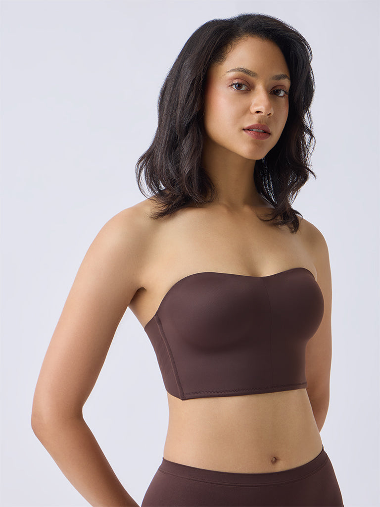 Wunderlove Brown Invisible Super grip Padded Bra