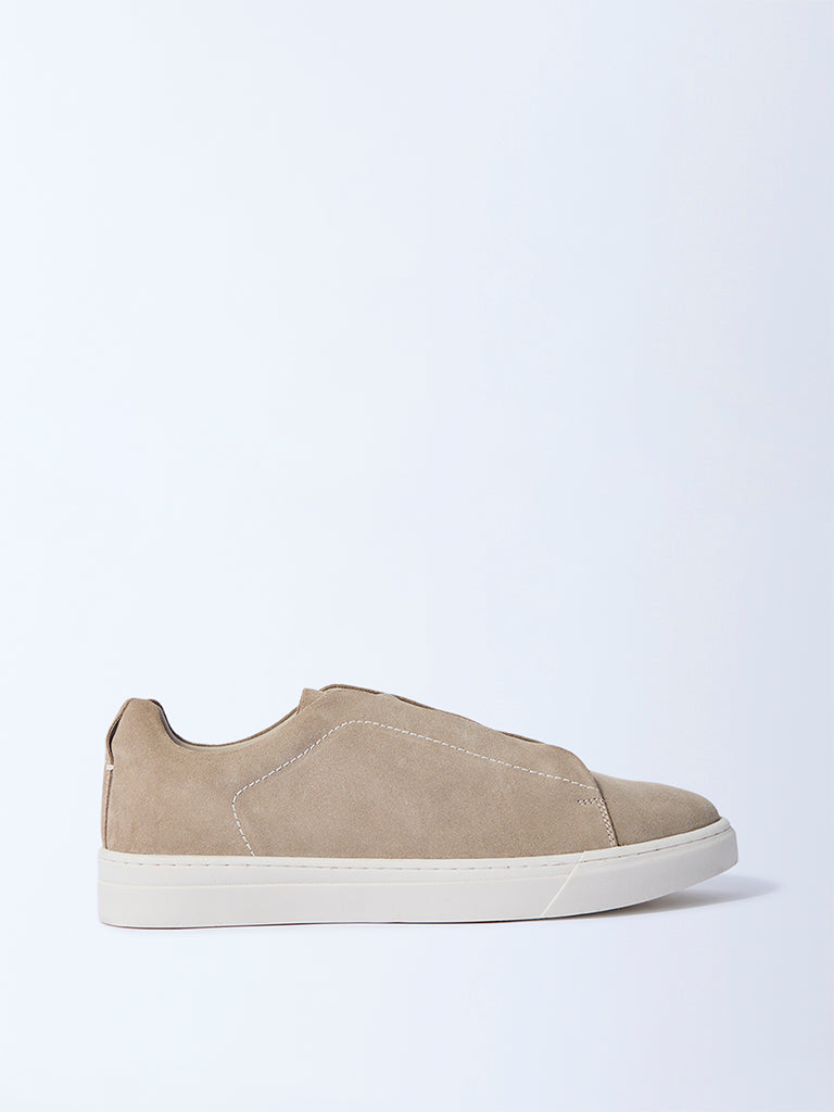 SOLEPLAY Beige Suede Sneakers