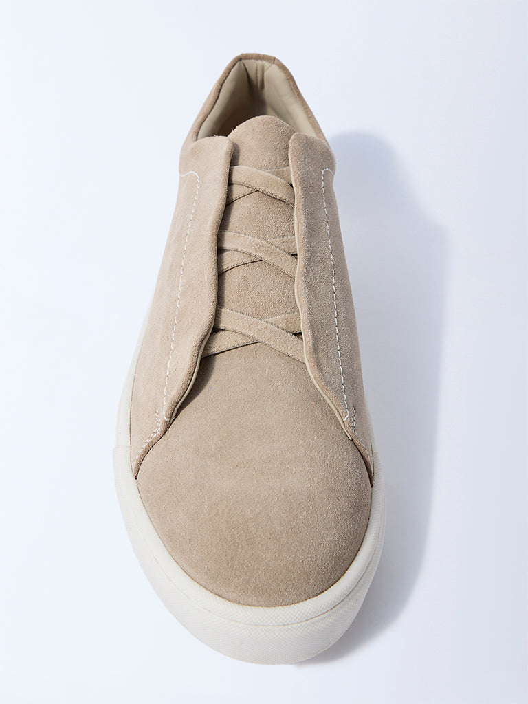 SOLEPLAY Beige Suede Sneakers