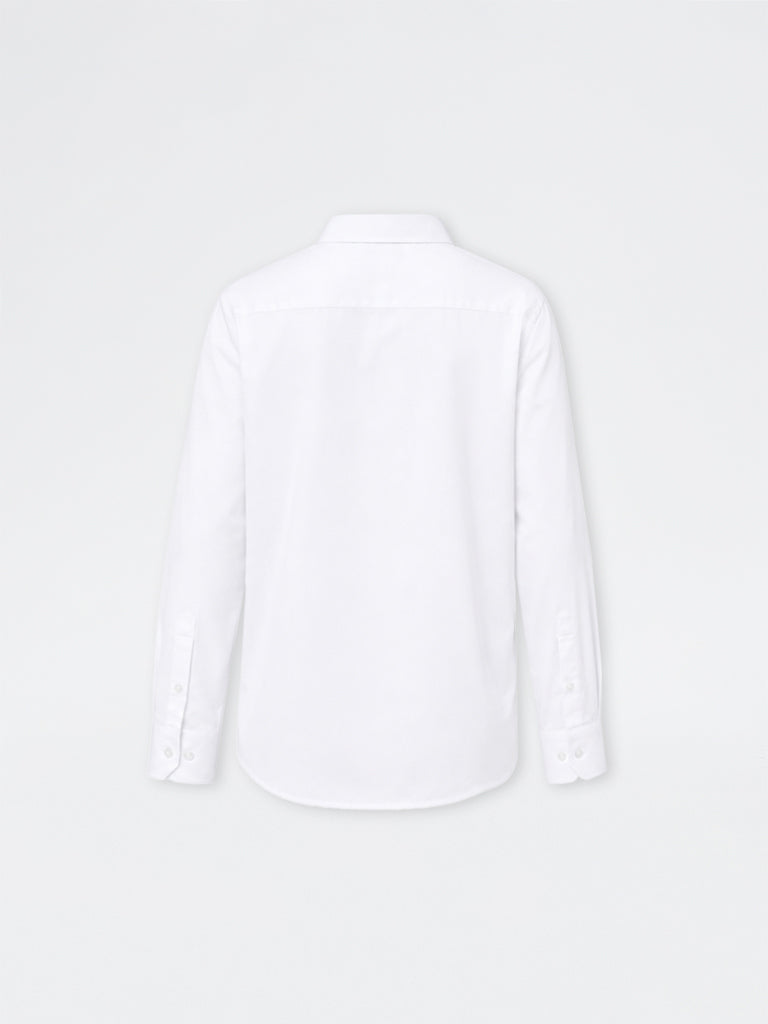 WES Formals White Slim-Fit Cotton Shirt