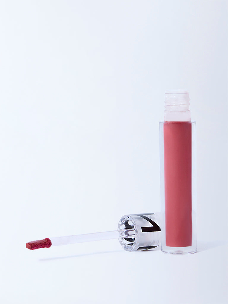 Westside Nuon Women's Liquid Matte Crimson R-02 Lipstick - 4.4 ml  Detail View
