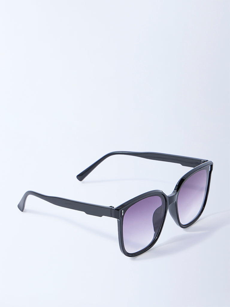 Westside Accessories Black Oversized Sunglasses with Pouch