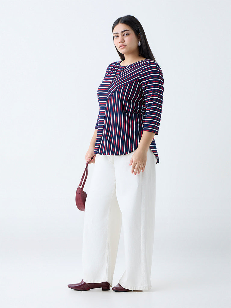 Gia Navy Stripe T-Shirt