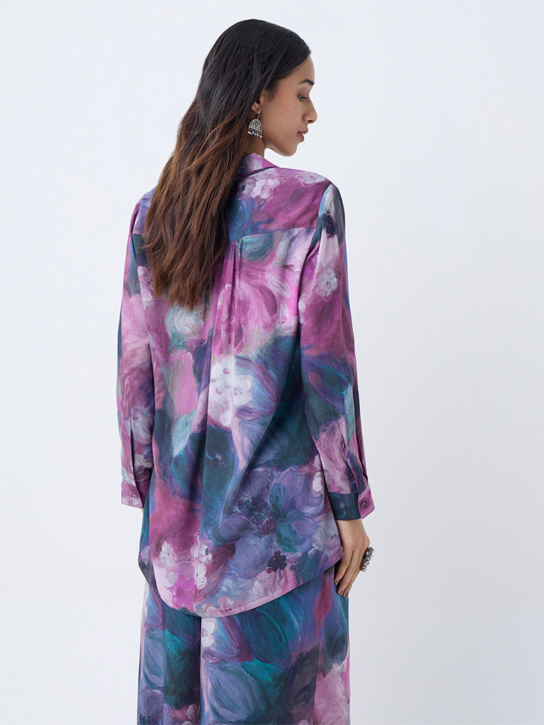 Utsa Multicolour Blue Printed Tunic