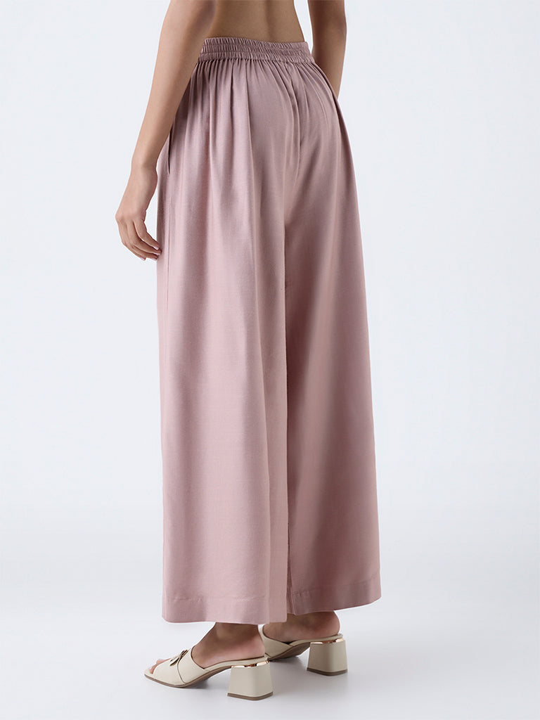 Zuba Dusty Pink Solid Pants
