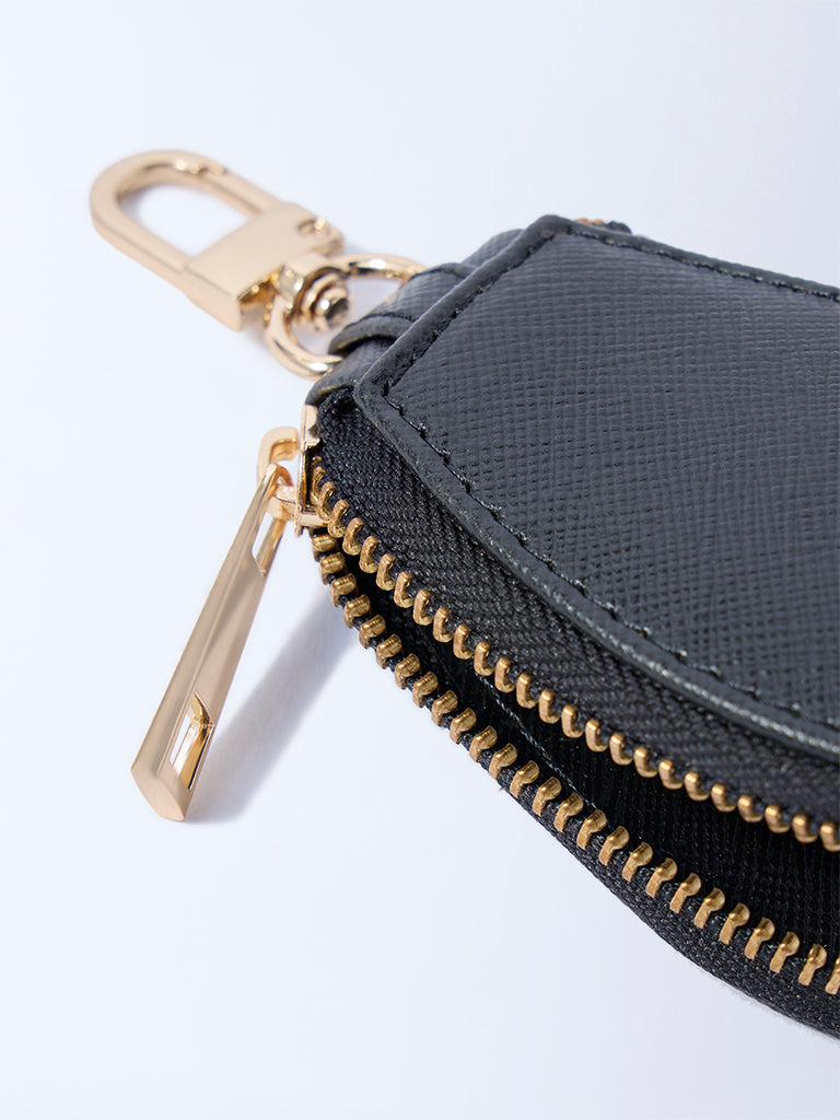 Buy Westside Accessories Black Mini Key Pouch Bag Charm from Westside