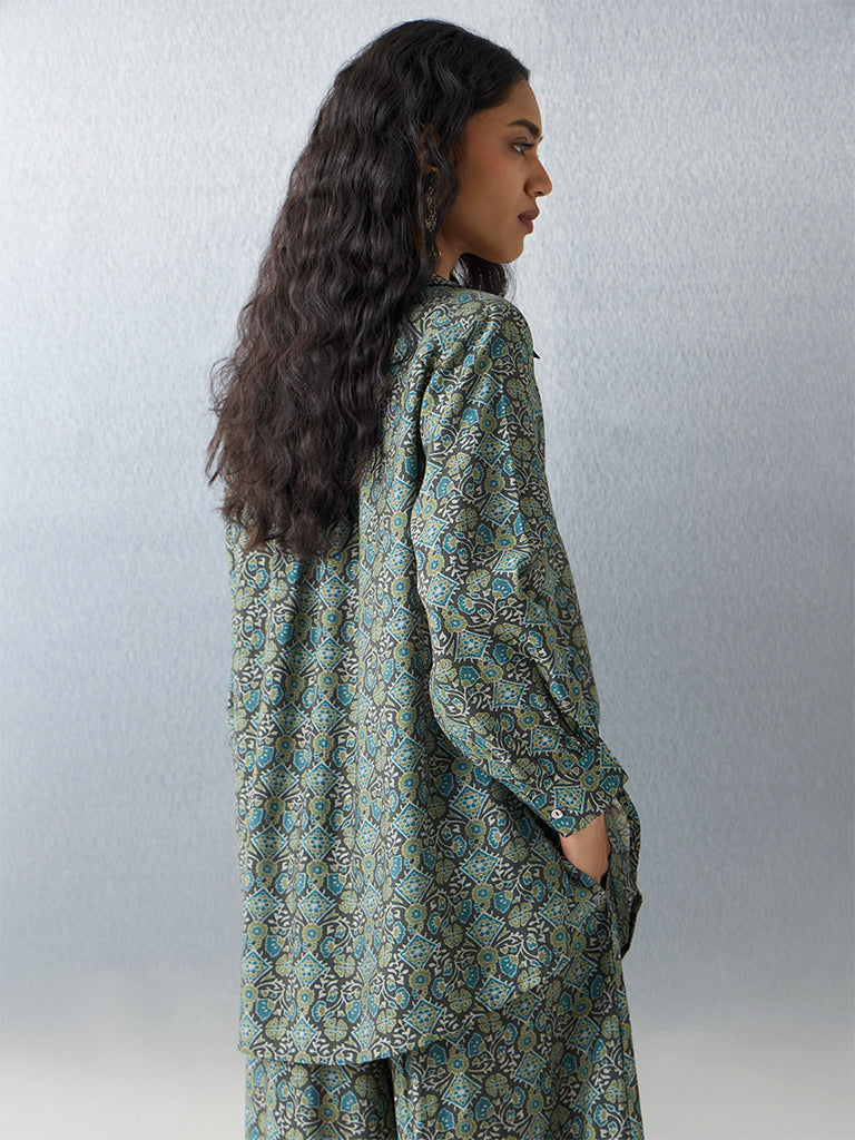 Utsa Green Printed Tunic