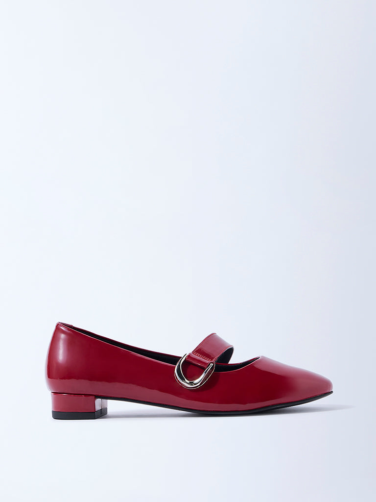 LUNA BLU Red Mary Jane Shoes