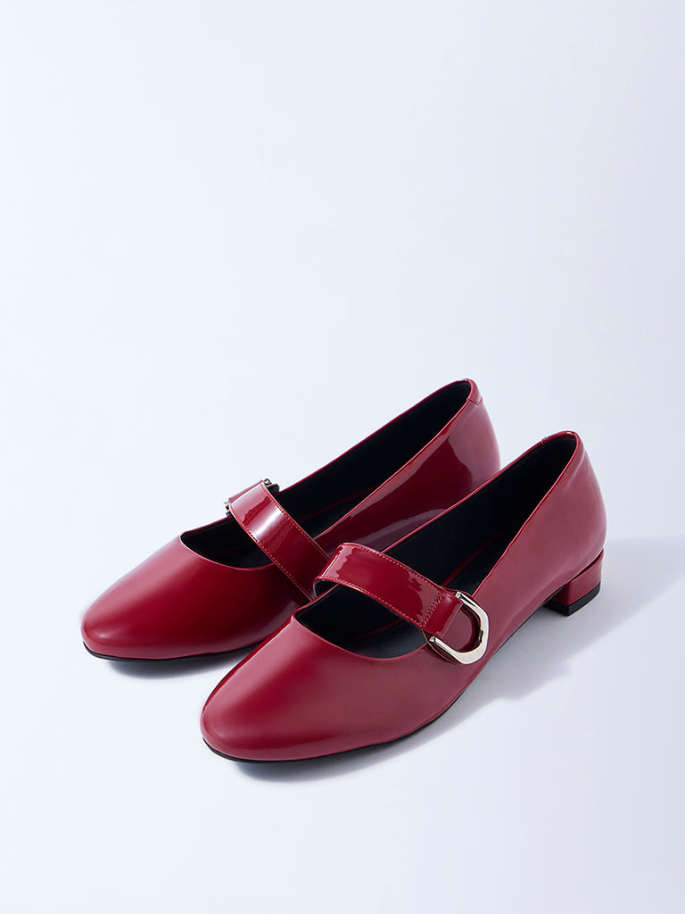 LUNA BLU Red Mary Jane Shoes