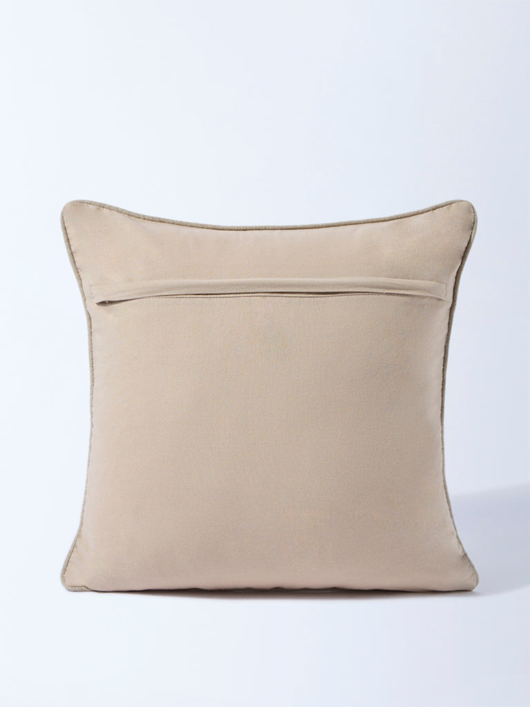 Westside Home Olive Floral Embroidered Cushion Cover