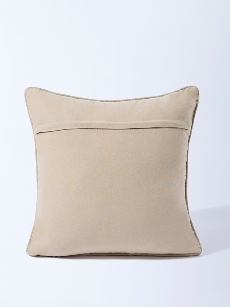 Westside Home White Floral Embroidered Cushion Cover