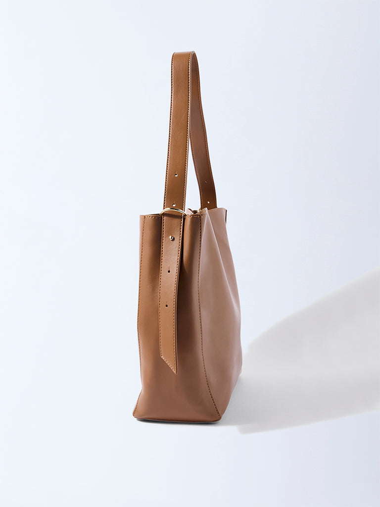 Westside Brown Sling Bag with Pouch