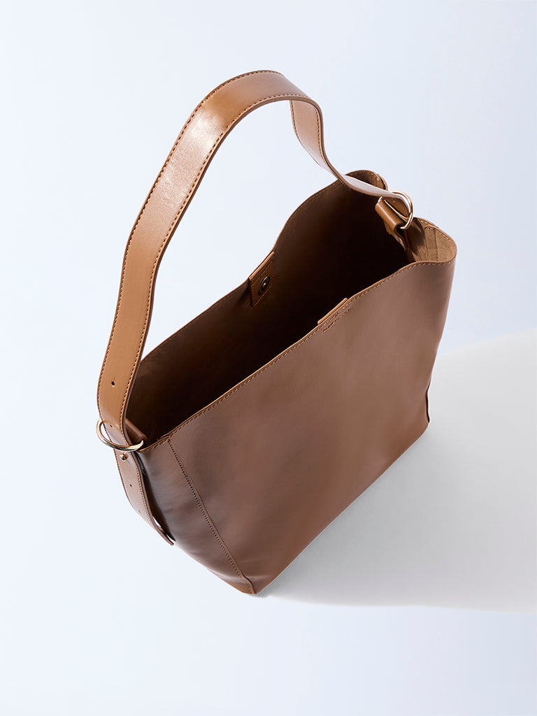 Westside Brown Sling Bag with Pouch