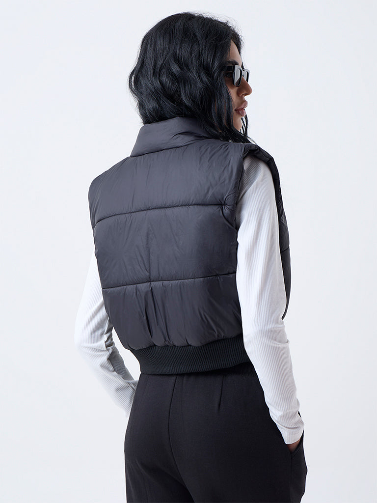 Studiofit Black Quilted Puffer Jacket