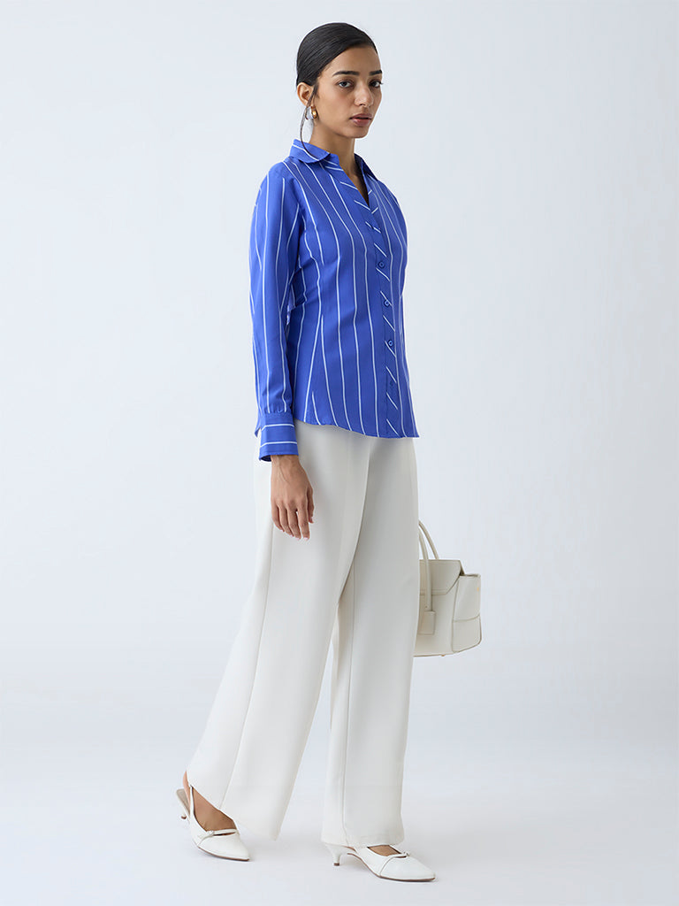 Wardrobe Blue Striped Shirt